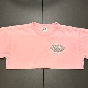 Southern Couture Ladies Pink Short Sleeve Tee Sz L